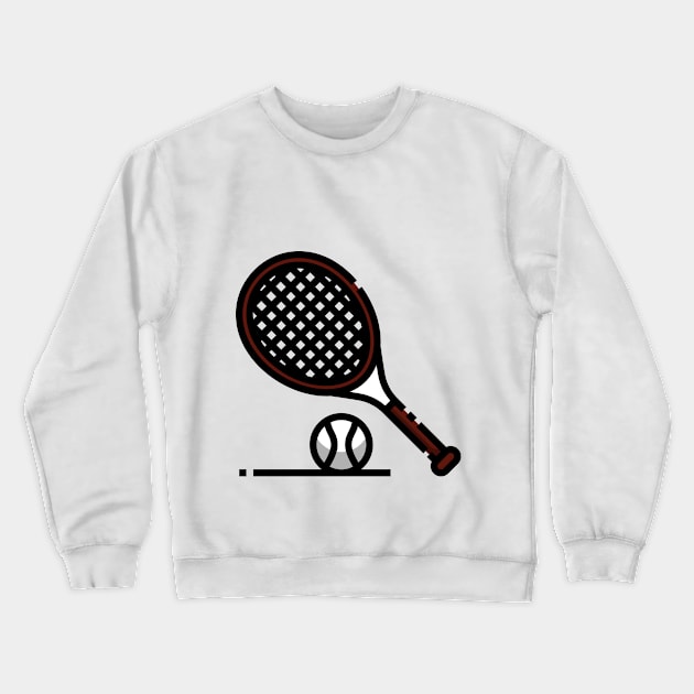 TENNIS LOVERS Crewneck Sweatshirt by TheAwesomeShop